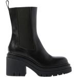 Svarta Chelsea-boots från Scarosso på rea med Klackhöjd 5cm till 7cm i Läder för Damer 