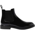 Svarta Chelsea-boots från Scarosso med Klackhöjd till 3cm i Läder för Herrar 