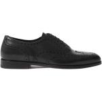 Svarta Oxford-skor från Scarosso med Klackhöjd till 3cm i Kalvskinn för Damer 
