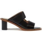 Svarta Slip in-sandaler från Scarosso på rea med Klackhöjd 5cm till 7cm i Läder för Damer 