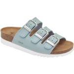 Casual Ljusblåa Slip in-sandaler från Scholl Rio i storlek 38 i Mocka för Damer 