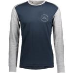 Vinter Blåa Långärmade T-shirts stora storlekar från Scott på rea i Storlek XXL i Merino för Herrar 