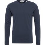 Sdvinton Tee Ls Tops T-shirts Long-sleeved Blue Solid