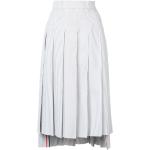 Randiga Gråa Plisserade kjolar Asymmetriska från Thom Browne i Storlek XL i Bäckebölja för Damer 