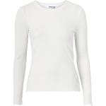 Sexiga Ekologiska Vita Långärmade Långärmade T-shirts från Selected Selected Femme i Storlek XL för Damer 