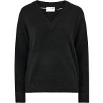 Svarta Stickade tröjor från Selected Selected Femme i Storlek S med V-ringning för Damer 