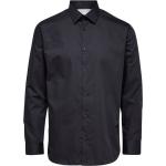 Svarta Långärmade Långärmade skjortor från Selected Selected Homme i Storlek XXL 