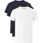 Ekologiska Marinblåa T-shirts stora storlekar från Selected Selected Homme 3 delar i Storlek XXL i Bomull 
