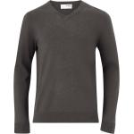 Antracit-grå Stickade tröjor från Selected Selected Homme på rea i Storlek S med V-ringning i Bomull 