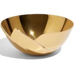 Guldiga Serveringsskålar med polerad finish från Zaha Hadid Design i Rostfritt Stål 