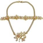 Hållbara Blommiga Guldhalsband från Givenchy i Guldplätering för Damer 