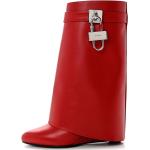 Hållbara Röda Skinnstövlar från Givenchy i storlek 36 med Kilklack i Kalvskinn för Damer 