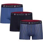 Randiga Blåa Boxershorts från Gant Shield 3 delar i Storlek S för Herrar 