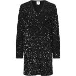 Svarta Korta klänningar med glitter från Second Female i Storlek XS för Damer 