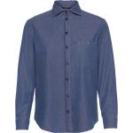 Blåa Långärmade Långärmade skjortor från Armani Emporio Armani 