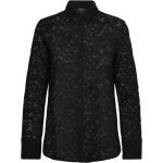 Svarta Långärmade Långärmade skjortor från Lindex i Storlek XS i Spets för Damer 
