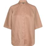 Bruna Kortärmade Kortärmade skjortor från Armani Exchange i Storlek XS 