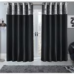 Sienna Curtain, polyester, Manhattan Black silver,
