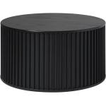 Svarta Soffbord med förvaringsmöjlighet från Skånska Möbelhuset Sierra med diameter 85cm 