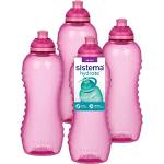 Rosa Giftfria vattenflaskor från Sistema 
