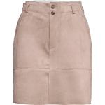 Faux Suede Skirt With A Jersey Inner Surface Pink Esprit Casual