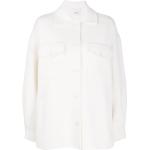 Vita Skjortjackor med fransar från P.A.R.O.S.H. i Ull för Damer 