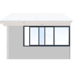 Antracit-grå Skjutfönster från Skånska Byggvaror 