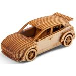 Skoda 6U0087558D pussel miniatyr 3D-träpussel Fabia RS Rally2, skala 1:43, brun