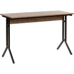 Skrivbord 120 x 48 cm brun /grå CREEK