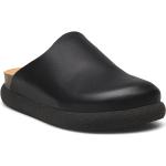 Sl Ivy Leather Black Shoes Mules & Slip-ins Flat Mules Black Scholl