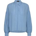 Blåa Långärmade Långärmade blusar från Soaked in Luxury i Storlek XS för Damer 