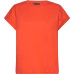 Röda Kortärmade Kortärmade T-shirts från Soaked in Luxury i Storlek L 