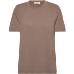 Bruna Kortärmade Kortärmade T-shirts från Soaked in Luxury i Storlek XS 