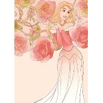 Sleeping Beauty Roses – storlek: 50 x 70 cm – koma