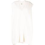 Vita Ärmlösa Stickade klänningar från Maison Martin Margiela MM6 på rea med V-ringning för Damer 