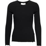 Svarta Långärmade Långärmade T-shirts från Selected Selected Femme i Storlek XS för Damer 