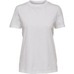 Vita Kortärmade Kortärmade T-shirts från Selected Selected Femme i Storlek XS i Bomull för Damer 