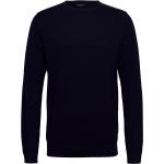 Marinblåa Sweatshirts från Selected Selected Homme i Storlek S för Herrar 