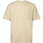 Beige Kortärmade Kortärmade T-shirts från Selected Selected Homme i Storlek S för Herrar 