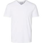 Vita Kortärmade Kortärmade T-shirts från Selected Selected Homme i Storlek S med V-ringning för Herrar 