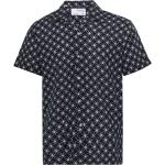 Marinblåa Kortärmade Kortärmade skjortor från Selected Selected Homme i Storlek XS 
