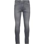 Gråa Slim fit jeans från Selected Selected Homme i Storlek L för Herrar 