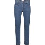 Blåa Slim fit jeans från Selected Selected Homme i Storlek M för Herrar 