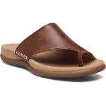 Bruna Slip in-sandaler från Gabor i storlek 36 