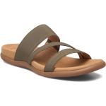 Khaki Slip in-sandaler från Gabor i storlek 36 