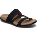 Svarta Slip in-sandaler från Gabor i Läder 
