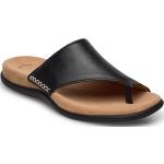 Svarta Slip in-sandaler från Gabor 