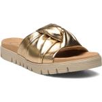 Guldiga Slip in-sandaler från Gabor i storlek 37 
