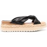 Svarta Slip in-sandaler från Paloma Barceló i storlek 37 med Slip-on med Fyrkantig tå i Gummi för Damer 