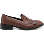 Bruna Oxford-skor med fransar från Sarah Chofakian i storlek 34 med Slip-on med rundad tå i Läder för Damer 